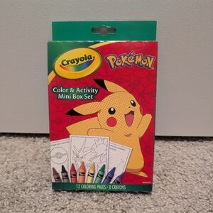 🟢🎈3/$15🎈 New Pokemon Crayola Color & Activity Mini Box Set